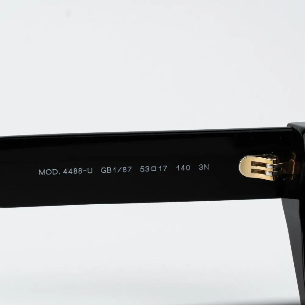 Versace Women Sunglasses Black Grey Cat Eye VE4488U GB1/87 NEW AUTHENTIC